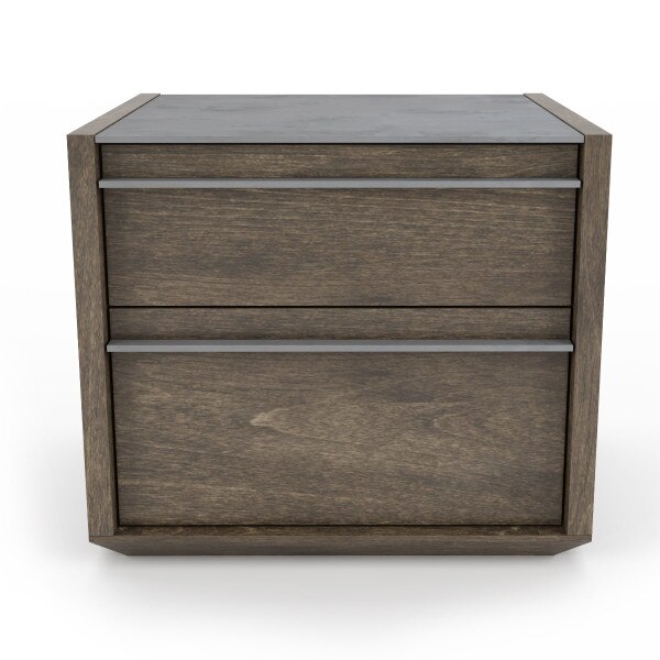 Clark 2 Drawer Low Nightstand